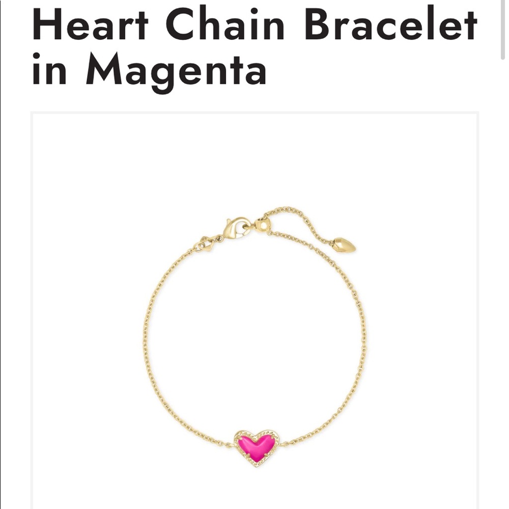 ISO Kendra Scott ari hot pink bracelet